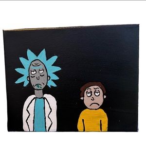 Hand-Crafted Rick and Morty Painting